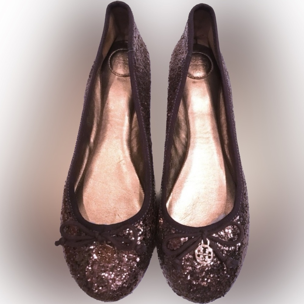 Tory Burch sparkle ballet flats